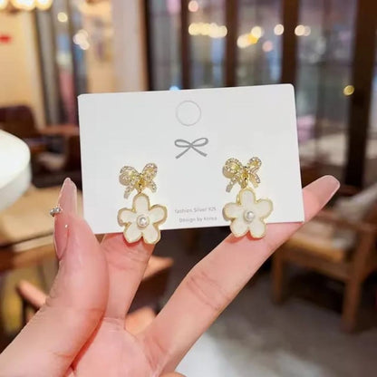 Flower Bow Earrings