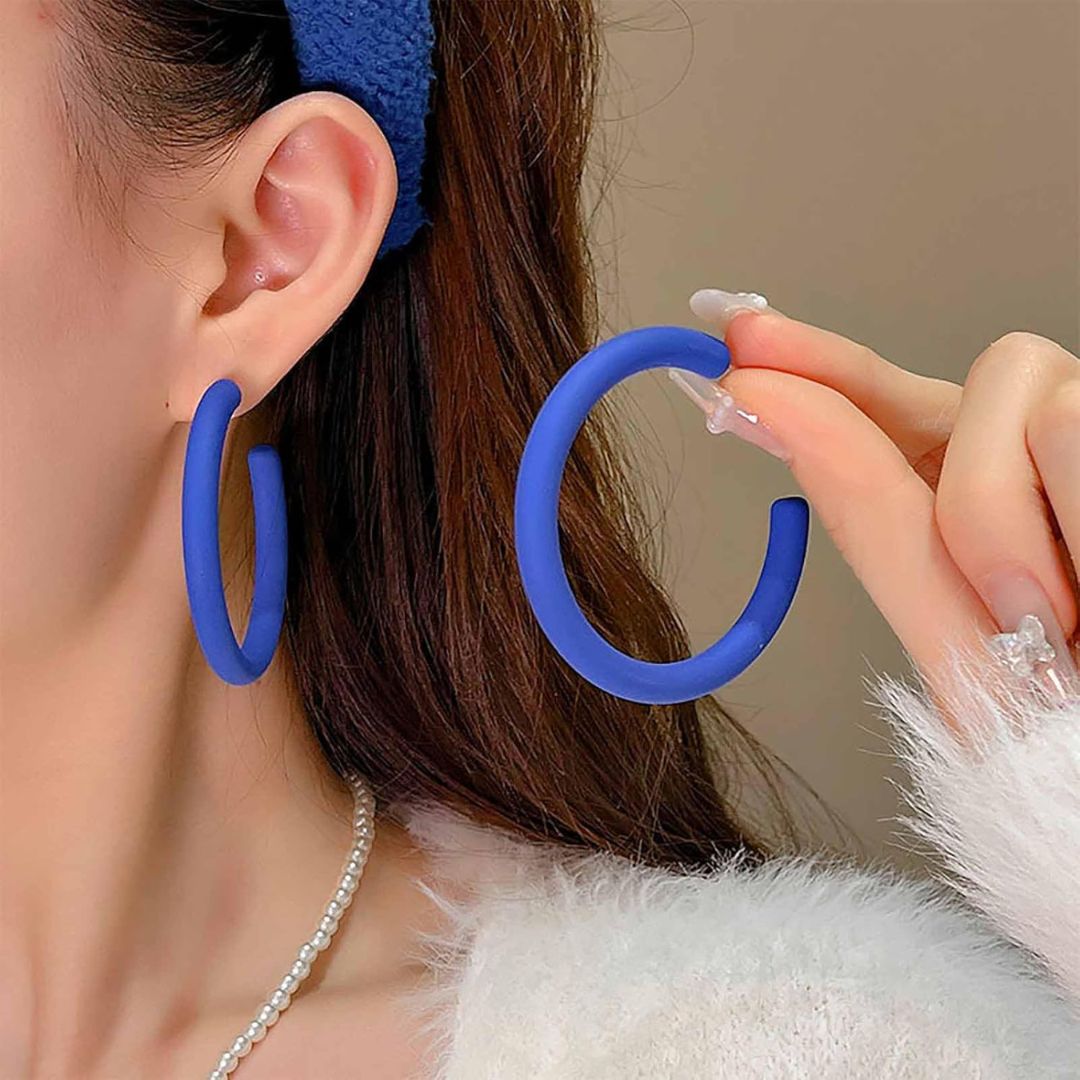 Coloured Hoops  Earrings