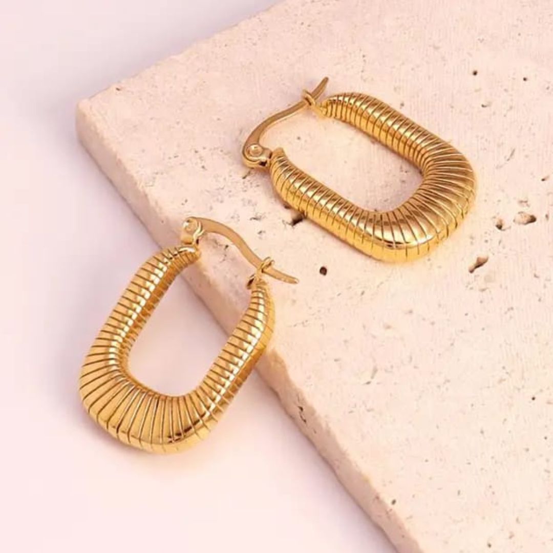 As Pretty As Gold Hoop Earrings