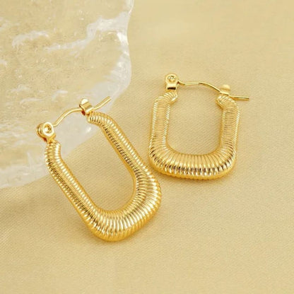 As Pretty As Gold Hoop Earrings