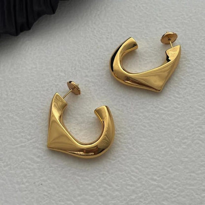 As Pretty As Gold Hoop Earrings