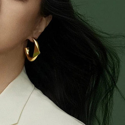 As Pretty As Gold Hoop Earrings