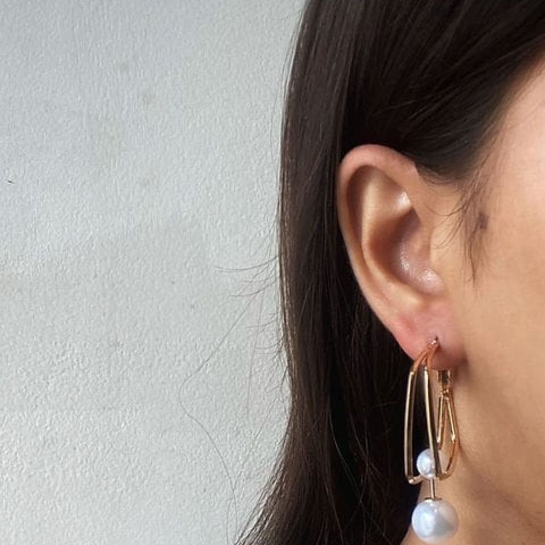 A Pearl Of Wisdom Hoop Earrings