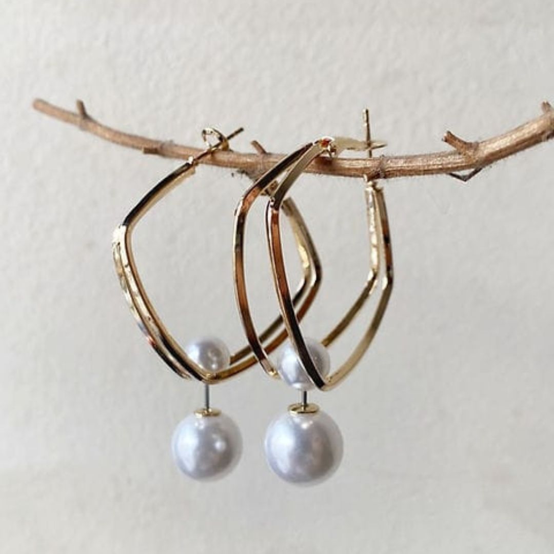 A Pearl Of Wisdom Hoop Earrings