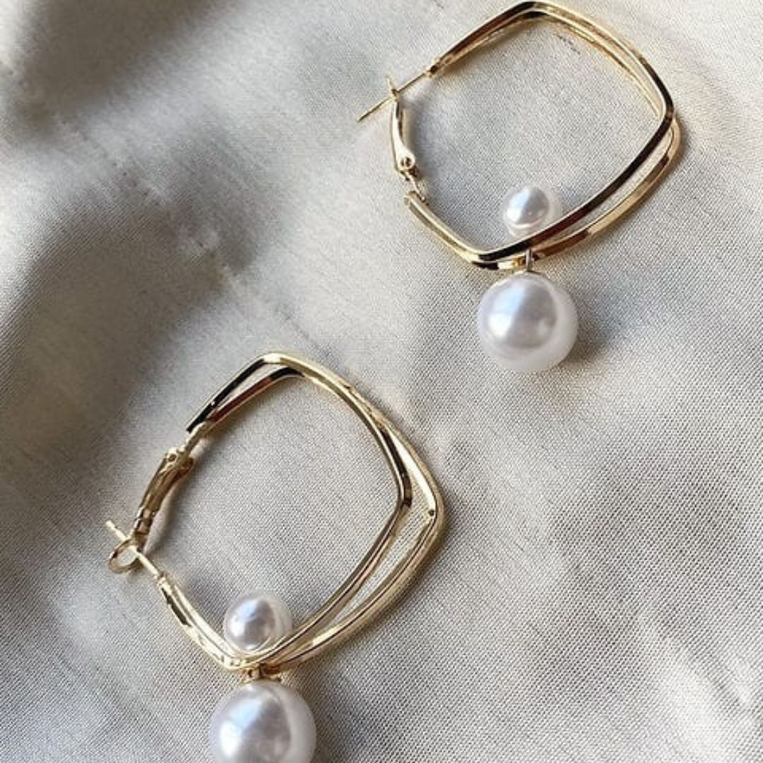 A Pearl Of Wisdom Hoop Earrings