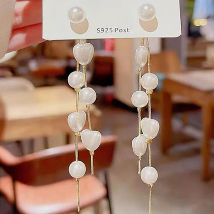 PearlFact Heart Earrings