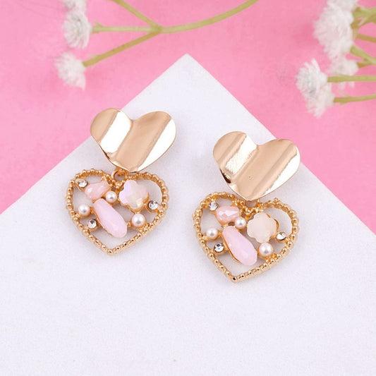 Bling Blogger Heart Earrings