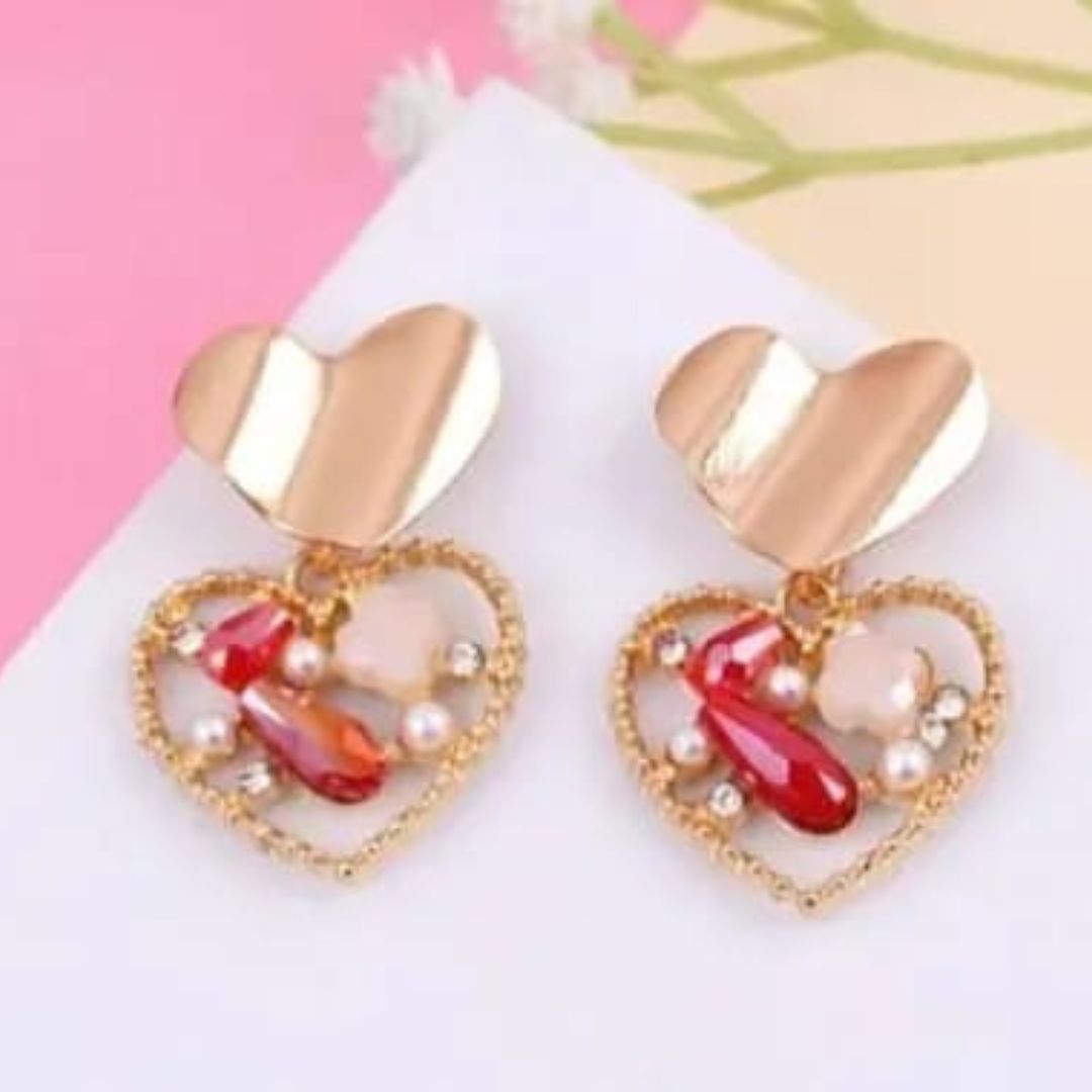 Bling Blogger Heart Earrings