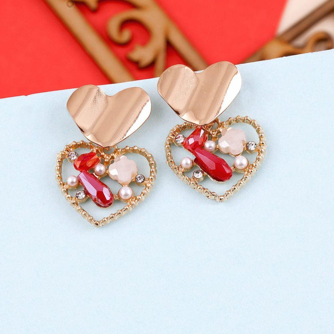 Bling Blogger Heart Earrings