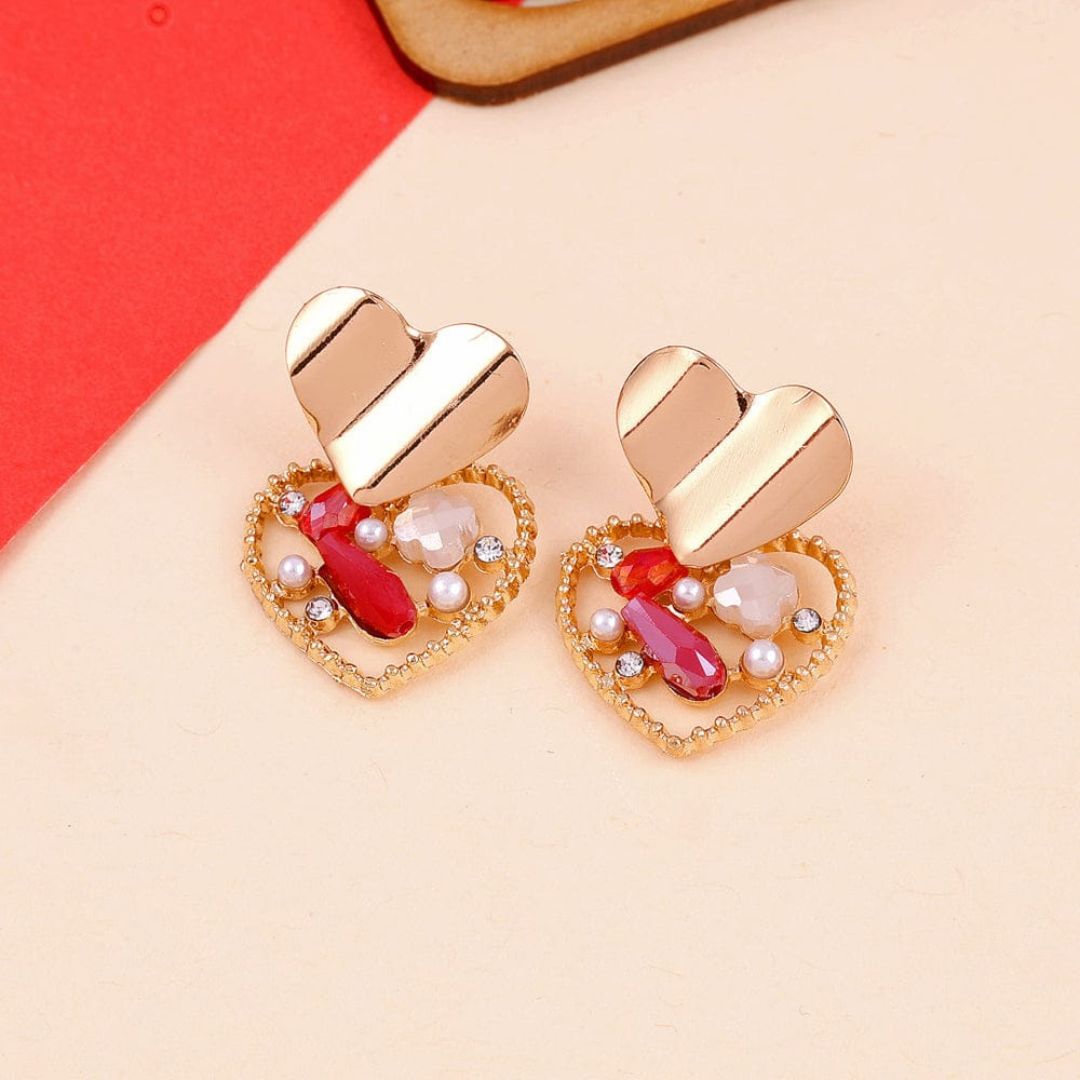 Bling Blogger Heart Earrings