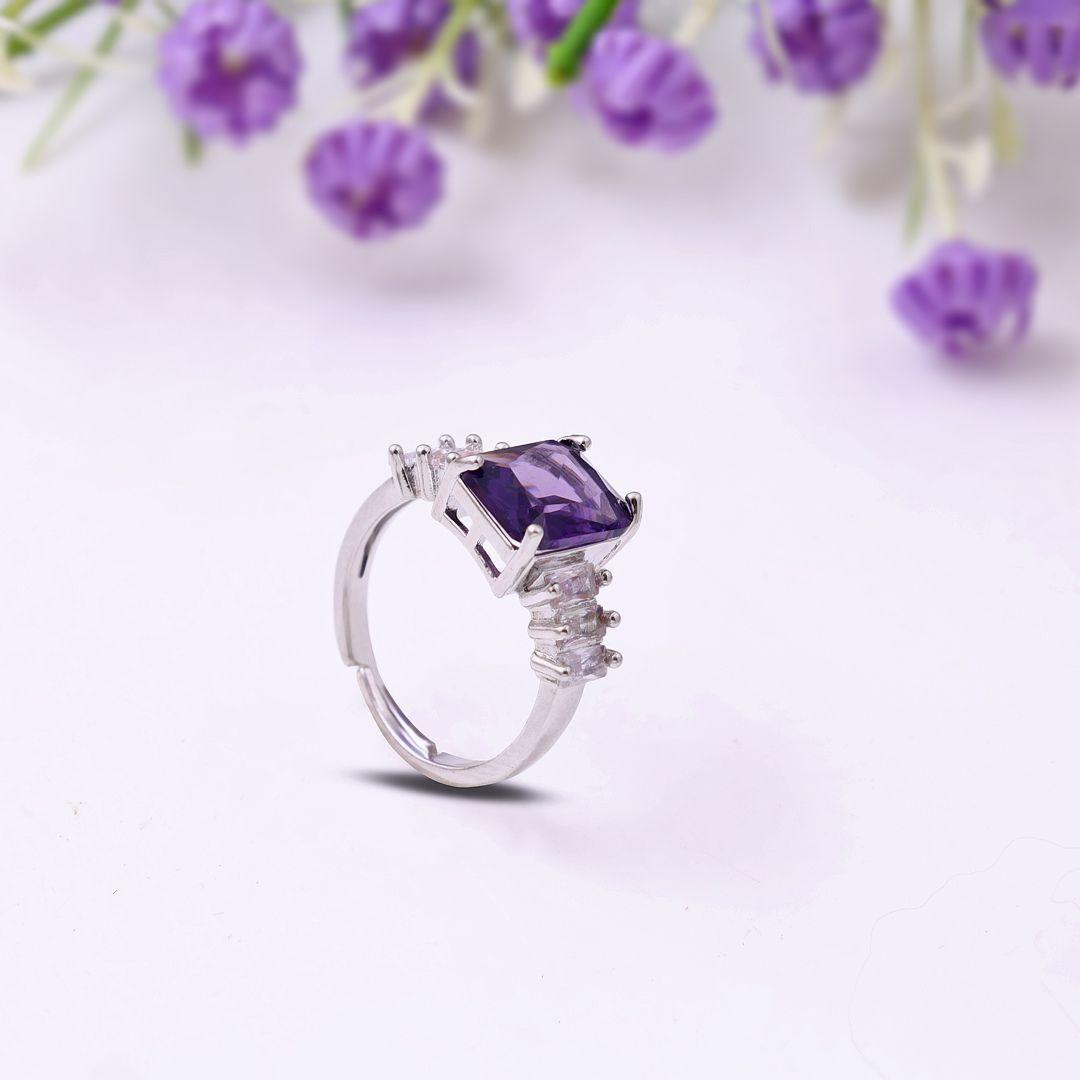 Scarlet Glow Stone Ring