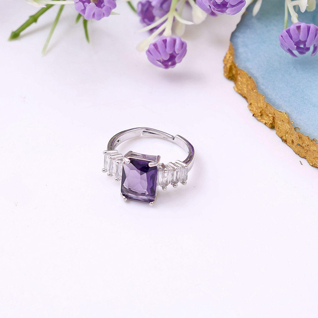Scarlet Glow Stone Ring