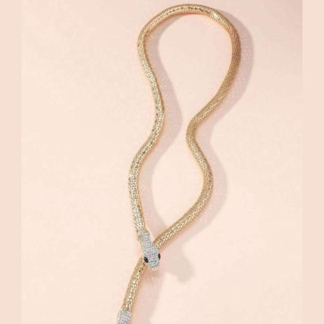Bohemian Golden Snake Necklace