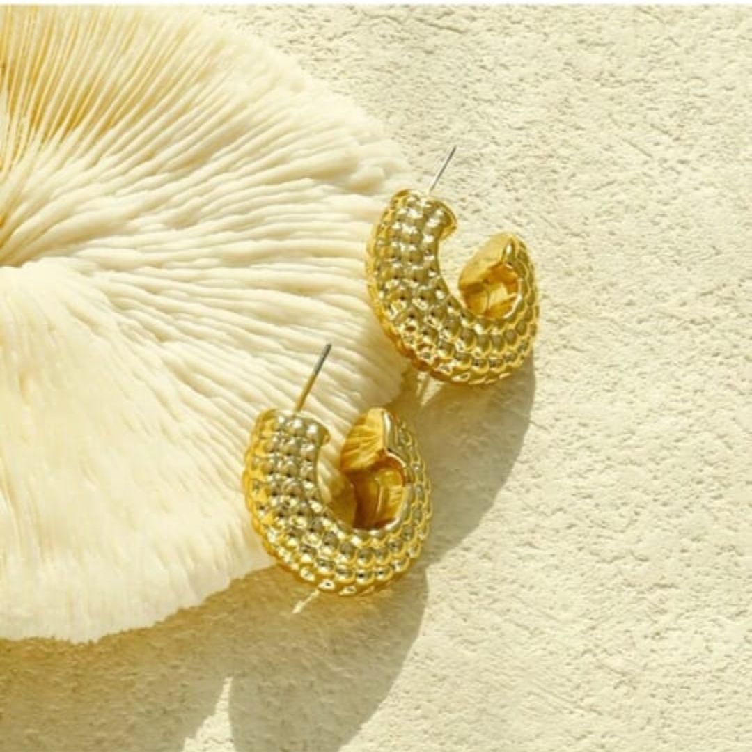 As Pretty As Gold Hoop Earrings