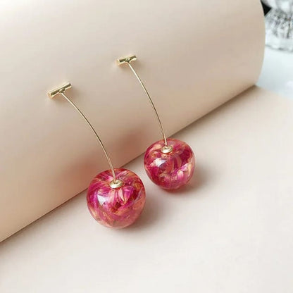 Blow of Cherry Quirky Earrings