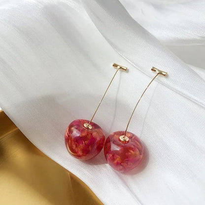 Blow of Cherry Quirky Earrings