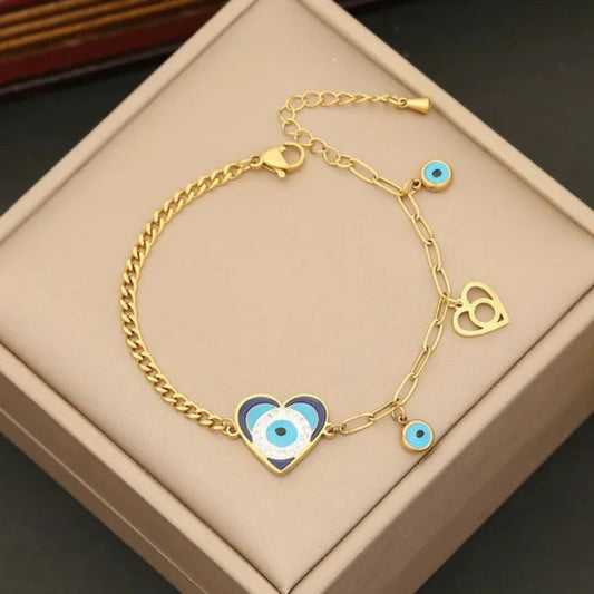 Charm Evil Eye Bracelet