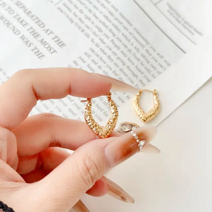 As Pretty As Gold Hoop Earrings