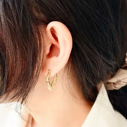 As Pretty As Gold Hoop Earrings