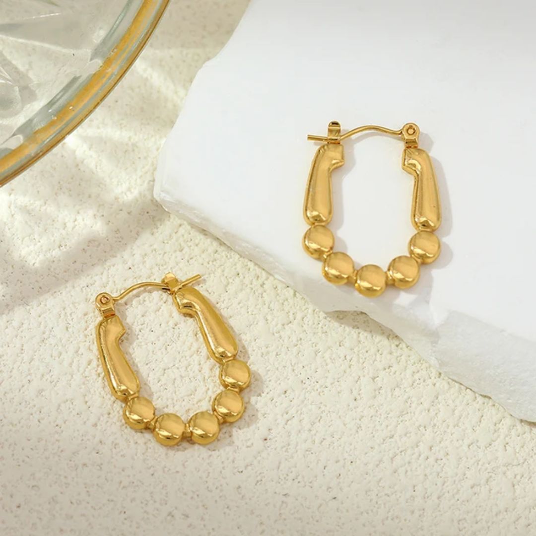 As Pretty As Gold Hoop Earrings