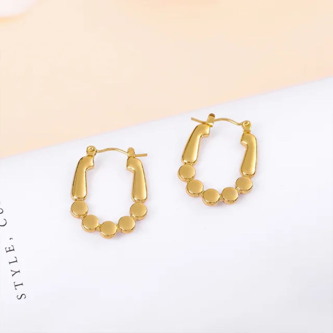 As Pretty As Gold Hoop Earrings