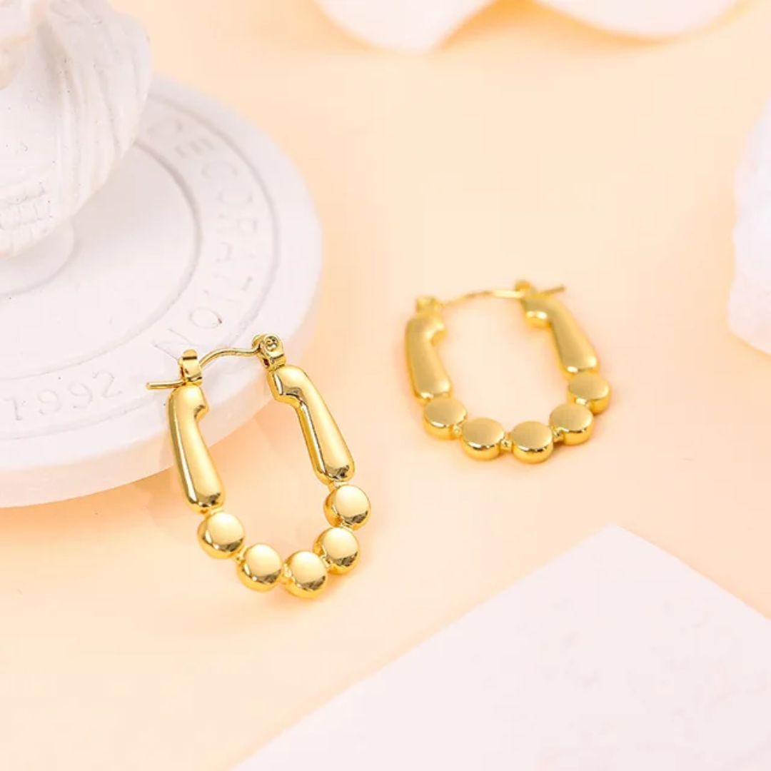 As Pretty As Gold Hoop Earrings