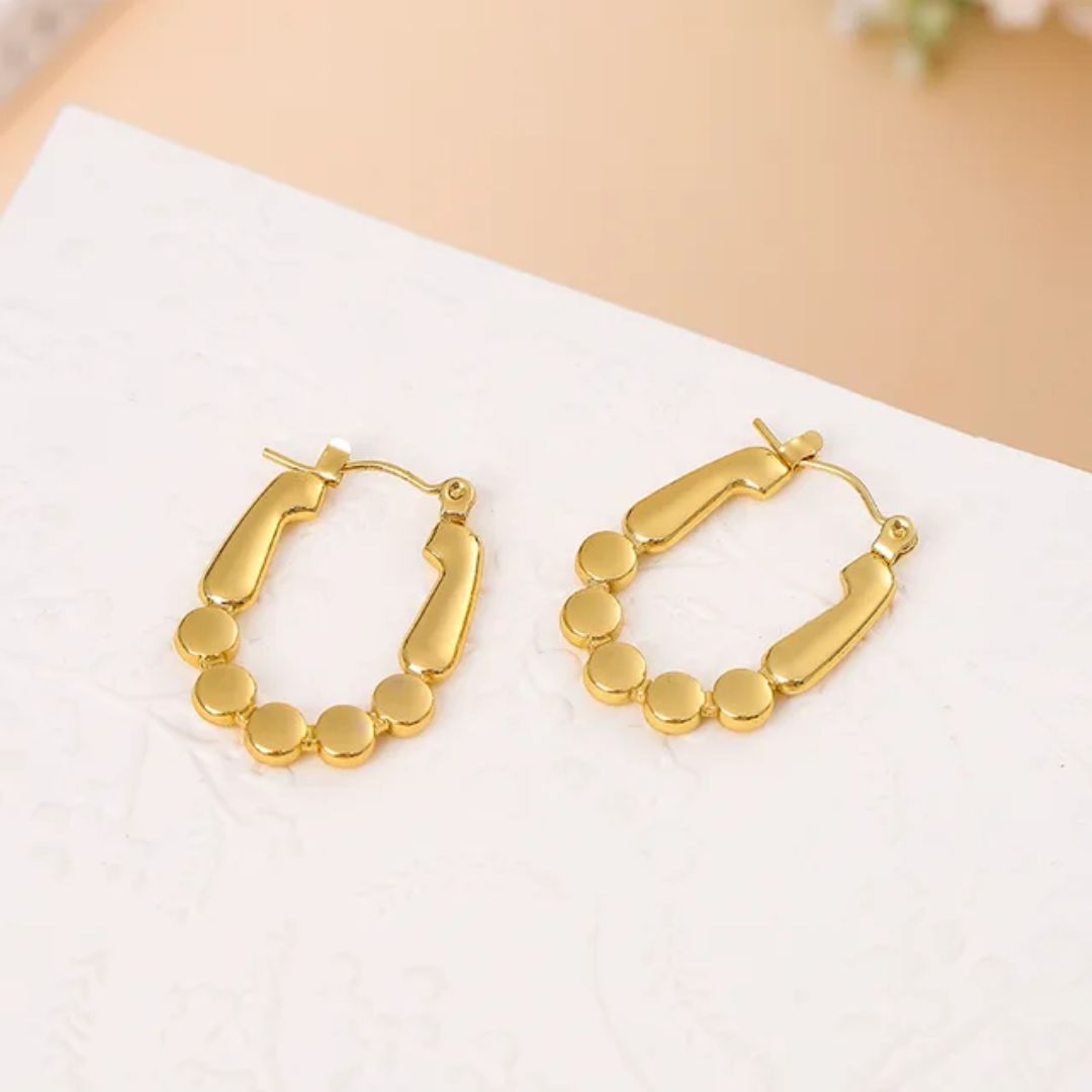 As Pretty As Gold Hoop Earrings