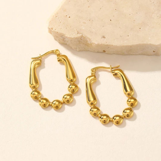 As Pretty As Gold Hoop Earrings