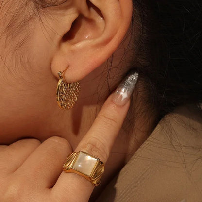 As Pretty As Gold Hoop Earrings