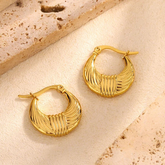 As Pretty As Gold Hoop Earrings