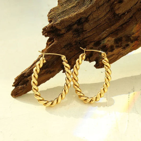 As Pretty As Gold Hoop Earrings