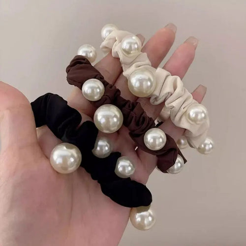 Pearl Satin Hairband (pack of 3)