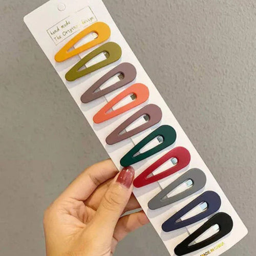 Candy Colorful Hair Clip (Pack Of-10)
