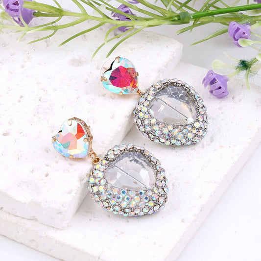 Bling Blogger Heart Earrings