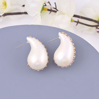 Tear Drop Luxe Stud Earrings