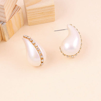 Tear Drop Luxe Stud Earrings