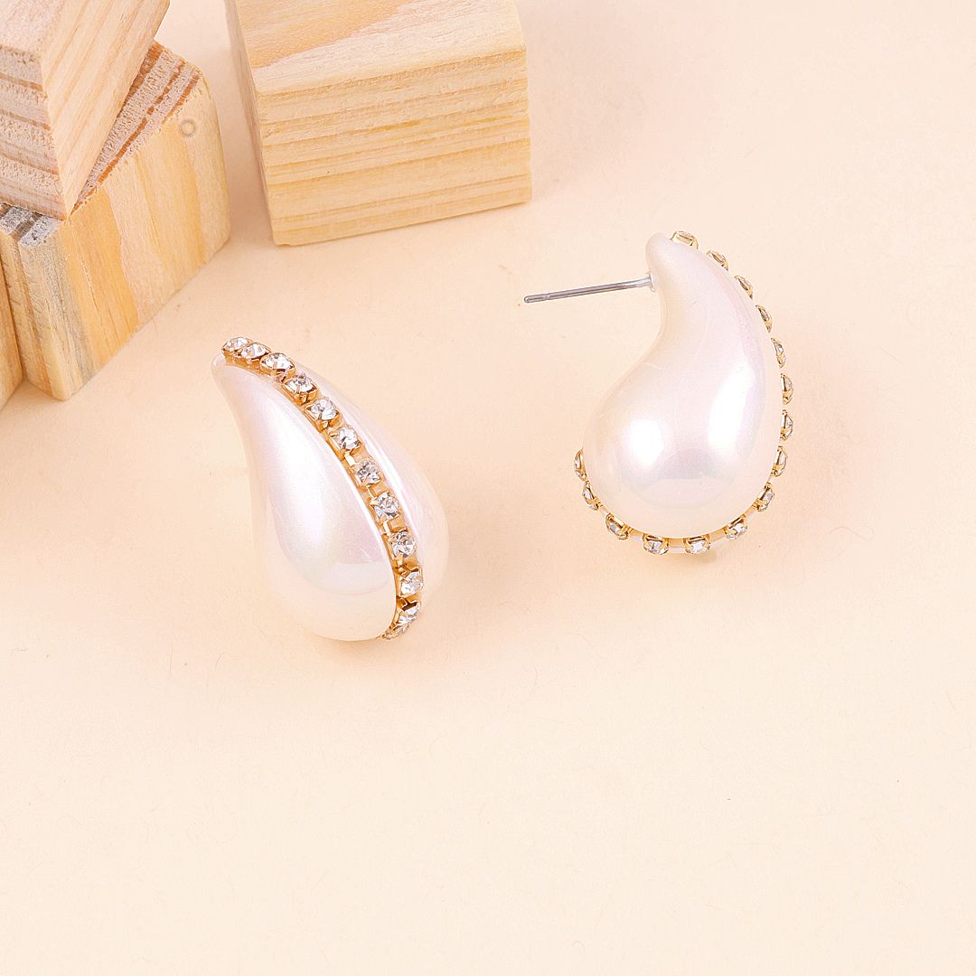 Tear Drop Luxe Stud Earrings