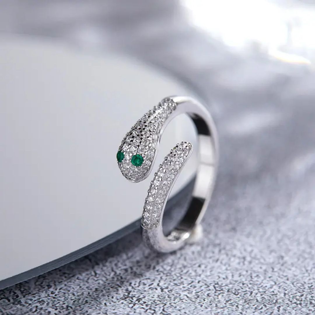 Silver Eclipse Stone Ring
