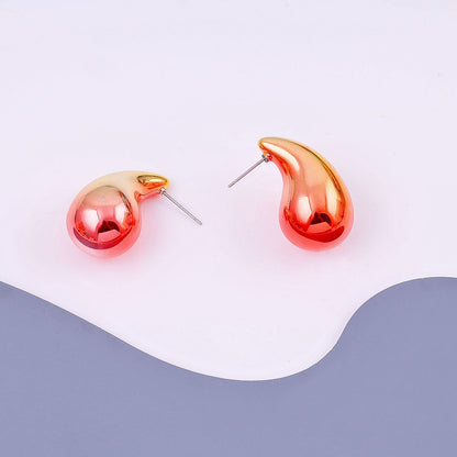 Tear Drop Luxe Stud Earrings