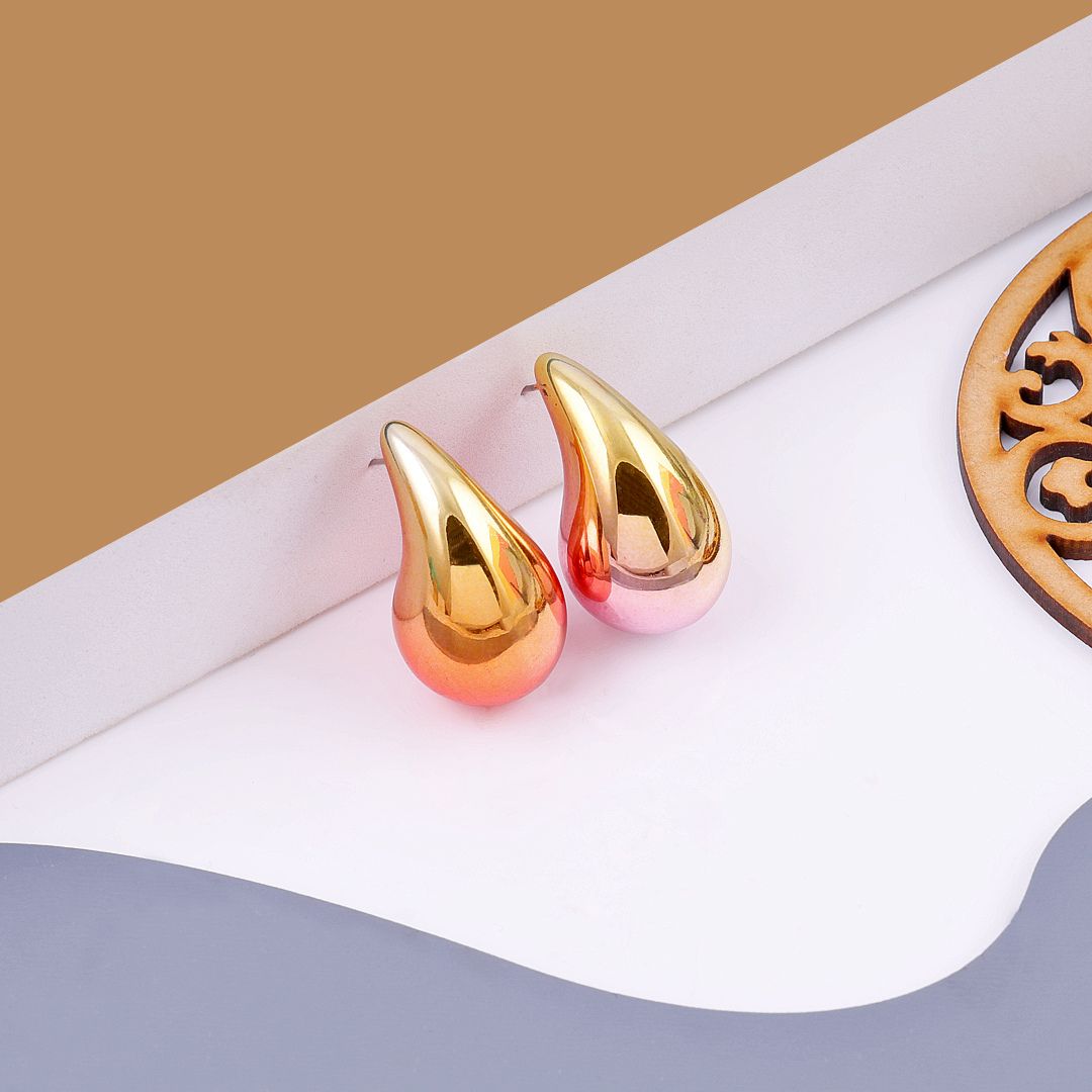 Tear Drop Luxe Stud Earrings