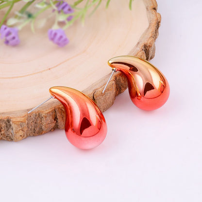 Tear Drop Luxe Stud Earrings