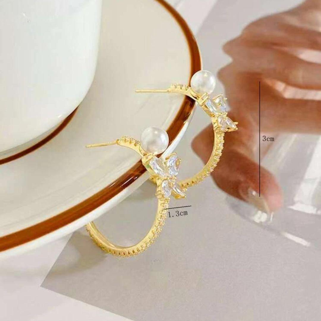 Take A Bow Hoop Earrings