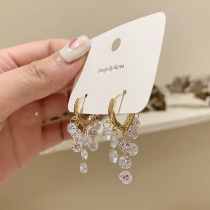 Cozy Crystal Drop Earrings