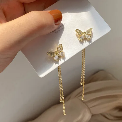 Social Butterfly Chain Earrings