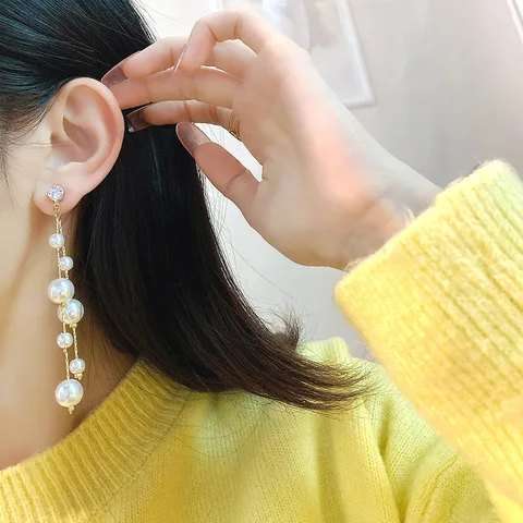 Pearlfect Long Earrings