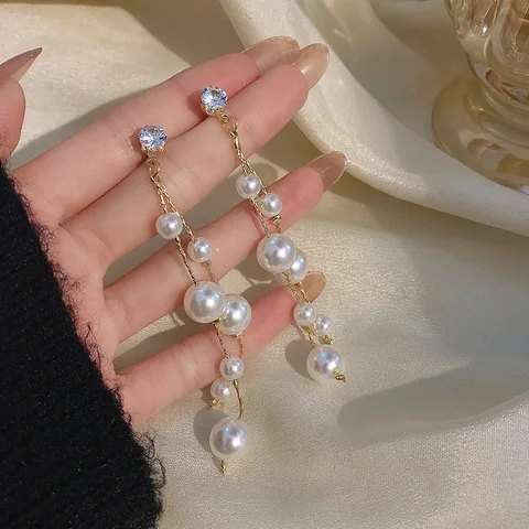 Pearlfect Long Earrings