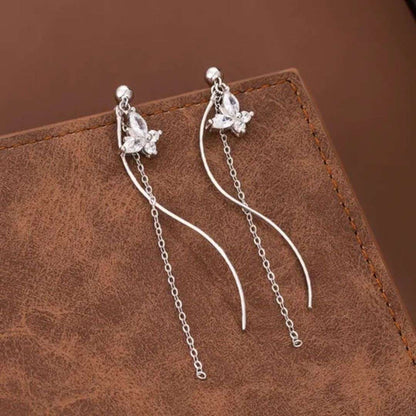 Social Butterfly Chain Earrings