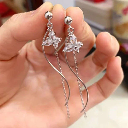 Social Butterfly Chain Earrings