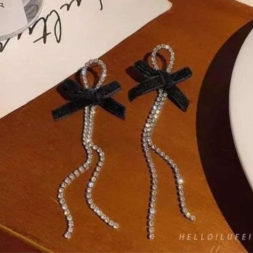 Bling Blogger bow Chain Earring