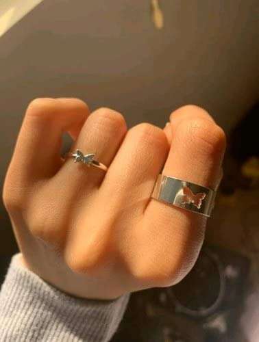 Float Like A Butterfly Matching Ring